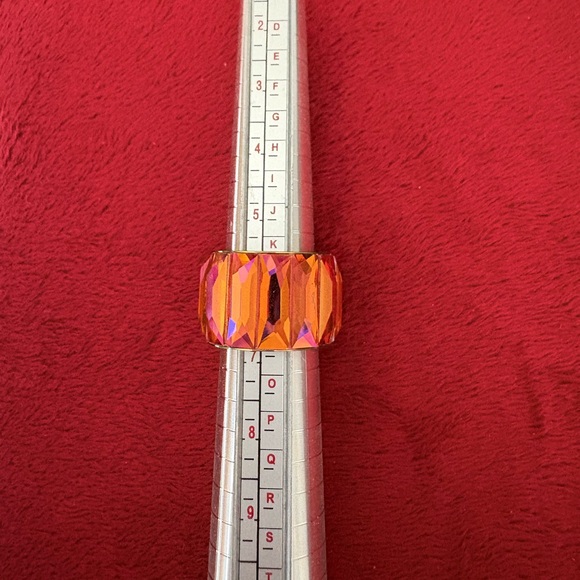 Swarovski Jewelry - Swarovski Large Orange Crystal Statement Ring – Aurora Borealis